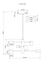 Люстра на штанге Moderli V2740-6CL Lewes