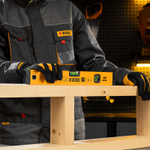 Уровень алюминиевый, магнит., фрезерованный, 3 глазка (1 зеркал.) 0,5 мм/м, 400 мм Denzel