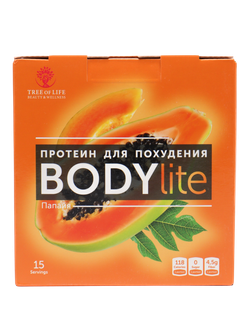 Tree of Life BODYlite 1 порция / 15 порций, Многокомпонентный Протеин для Похудения, Папайя