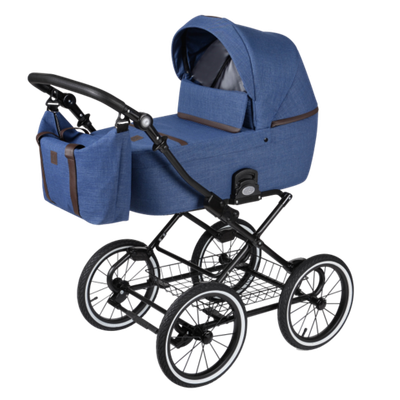 Коляска Noordline Nicole Classic Black 2 в 1 (Blue)