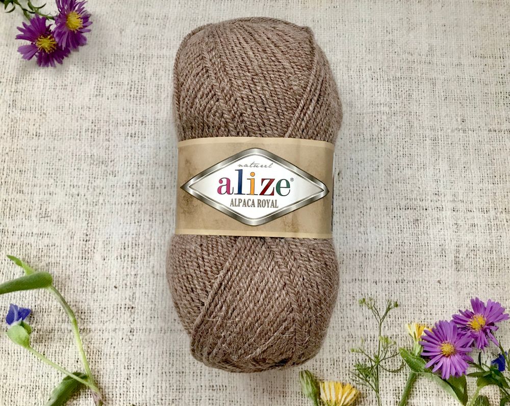 Пряжа ALIZE &quot;Alpaca royal&quot; 688 кофе с молоком