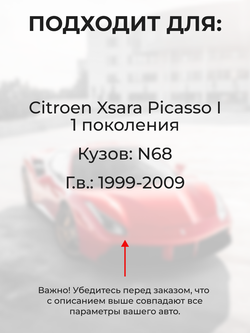 Ремкомплект ограничителей дверей Citroen Xsara Picasso (I) N68 (4 двери, тип 80) 1999-2009