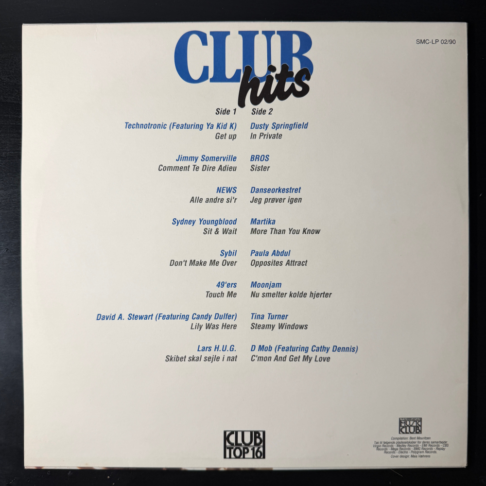 Сборник Clubhits 2 (Дания 1990г.)