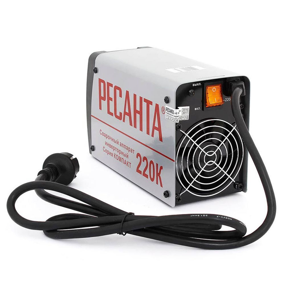 Сварочный аппарат инверт, Ресанта, САИ-220 Компакт, 8 кВт, 220 А, электрод