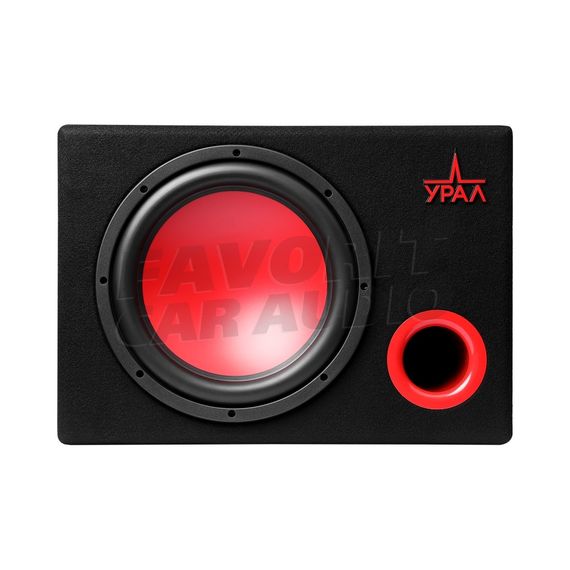 Сабвуфер URAL (УРАЛ) АС-У12А черный/красный активный