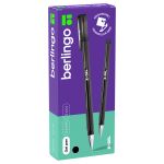 Набор ручка гелевая Berlingo X-Gel, черная, 0.5мм набор 12шт.