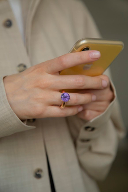 Moonka Cartoon Ring с чароитом
