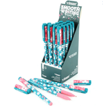 Ручка шарик. масл. основа, синяя, корпус "Цветы" "soft" (Darvish)