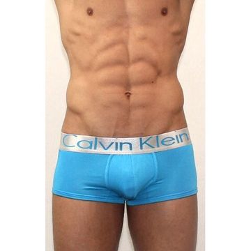 Мужские трусы боксеры голубые Calvin Klein Boxer Steel Blue
