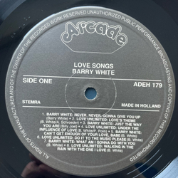 Винтажная виниловая пластинка LP Barry White And Love Unlimited Also Featuring The Love Unlimited Orchestra, Love Songs (Нидерланды 1985)