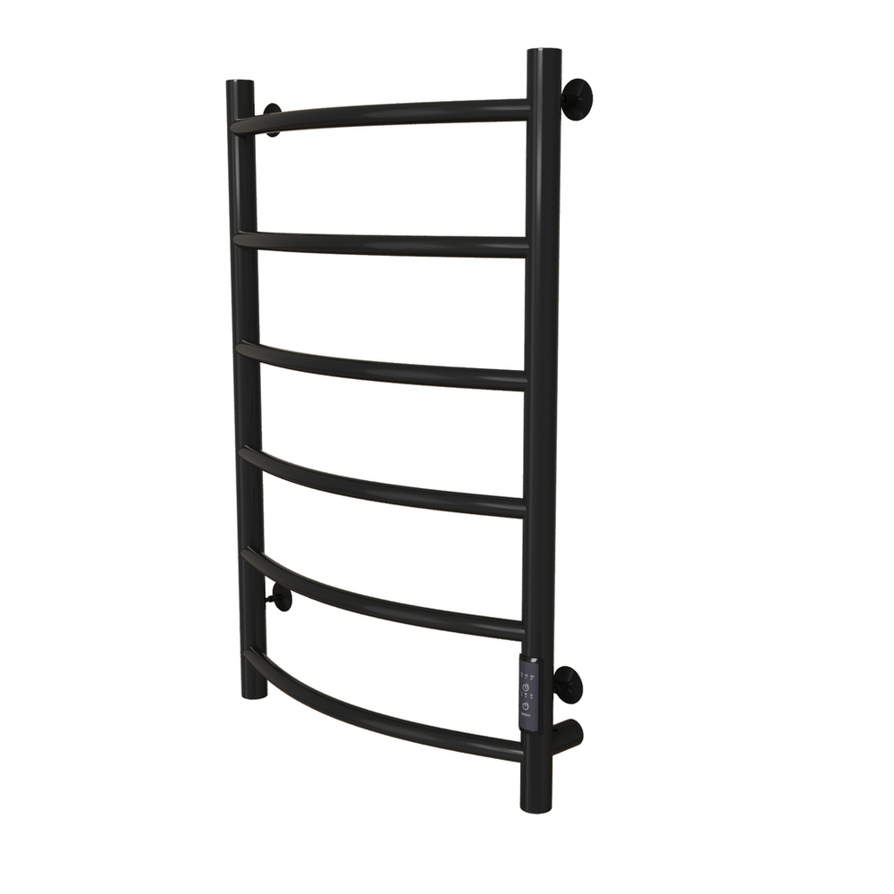 Полотенцесушитель MIXLINE CAPELLA  80х50 (таймер, 253 Вт, 6 перекладин) электрический ЧЕРНЫЙ