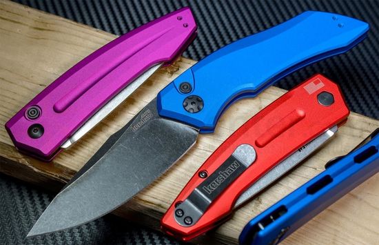 Складной нож KERSHAW Launch 1 7100BLUBW c клинком из стали 154CM, рукоять алюминий