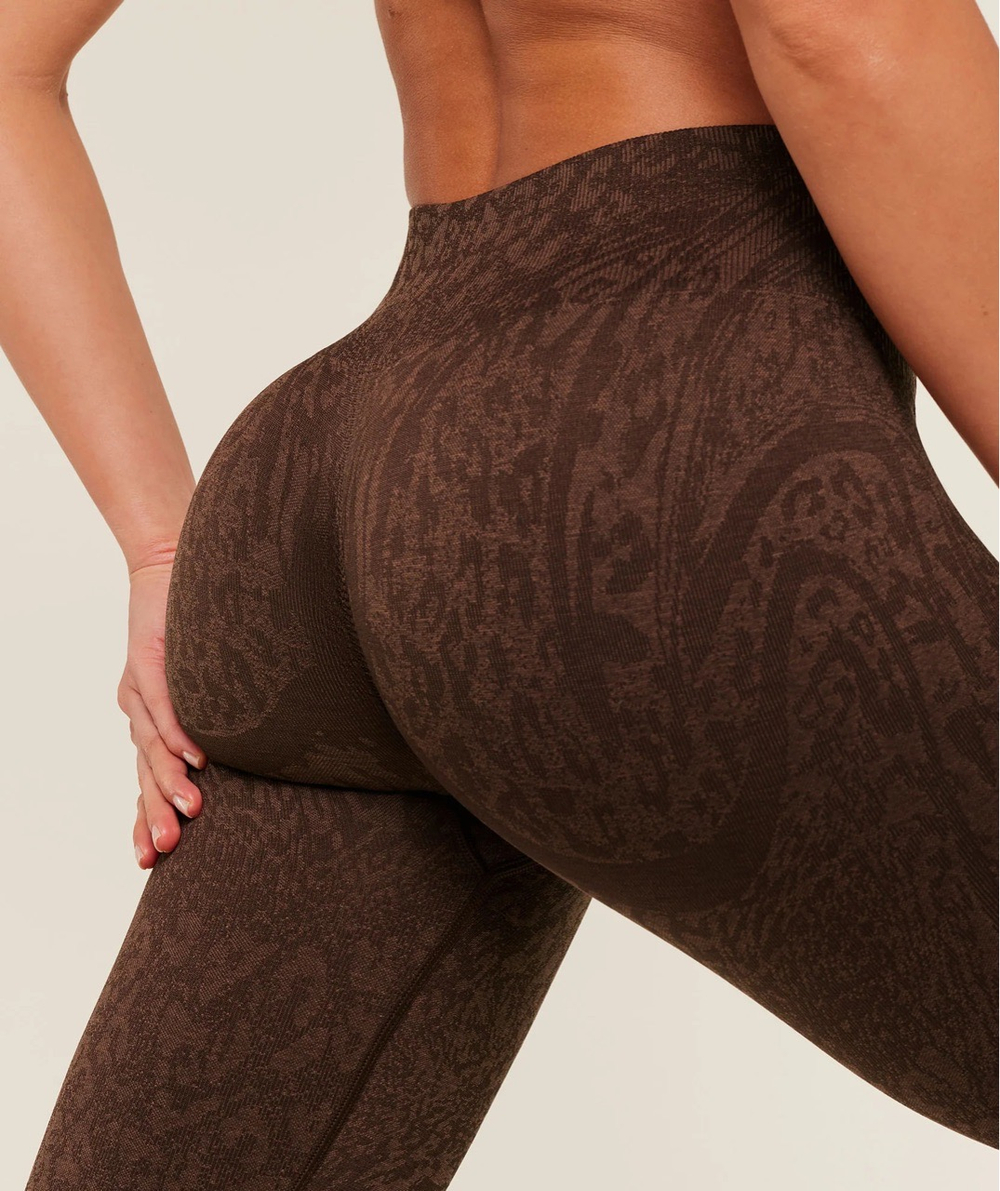 Леггинсы GYMSHARK Adapt Animal X Whitney Leggings Brown