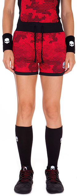 Женские теннисные шорты Hydrogen Women Tech Camo Shorts - red camouflage