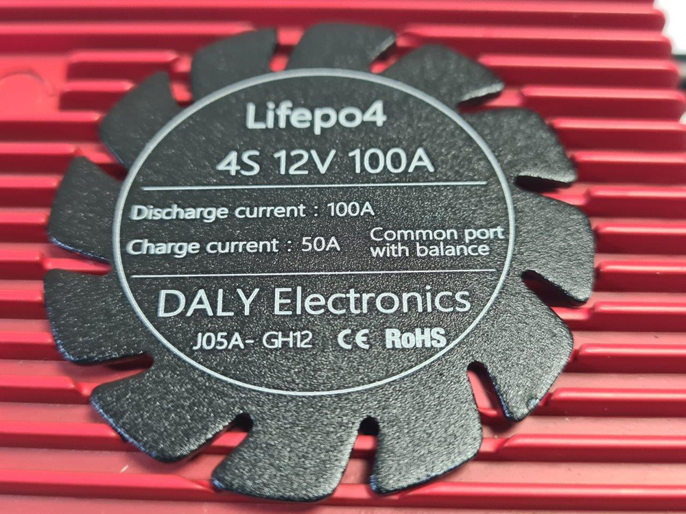 Плата контроля BMS LiFePO4 4S 12V 100A