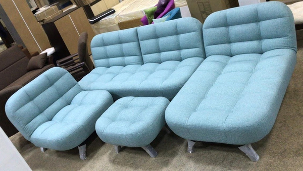 НАБОР МЯГКОЙ МЕБЕЛИ МОДЕР ИЗ МАССИВА БУКА ДИВАН+ОТТОМАНКА+КРЕСЛО+ПУФ