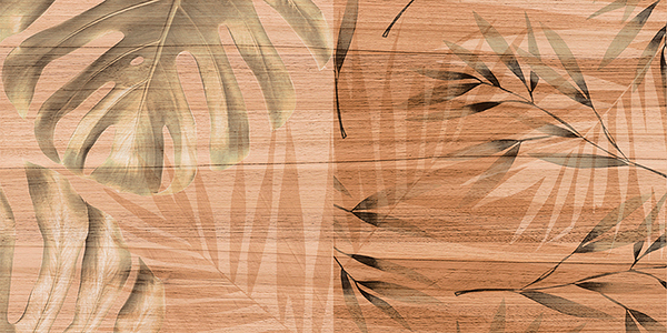 Organic Плитка настенная коричневый узор 08-01-15-2454 20х40