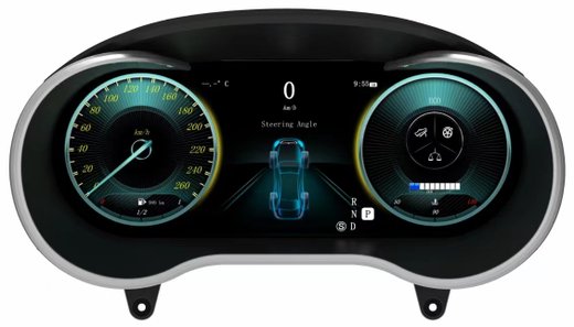 Электронная панель приборов Mercedes-Benz GLC 2014-2018 - Radiola 1301GLС с LCD / ЖК 12.3" экраном QLED