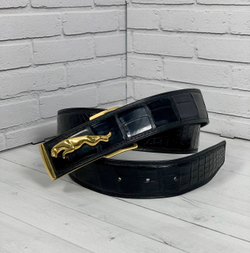 Ремень Jaguar из кожи крокодила