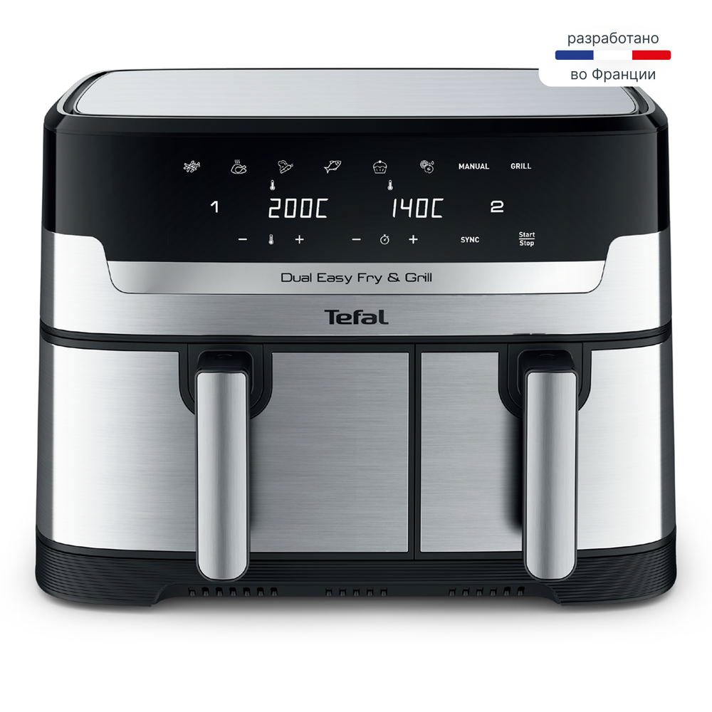 Аэрогриль Tefal Dual Easy Fry & Grill EY905D10