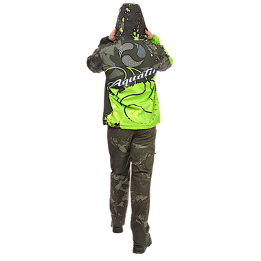 Костюм Aquatic К-24 цвет Camo Black фирменная печать Soft-Shell 10/10 -