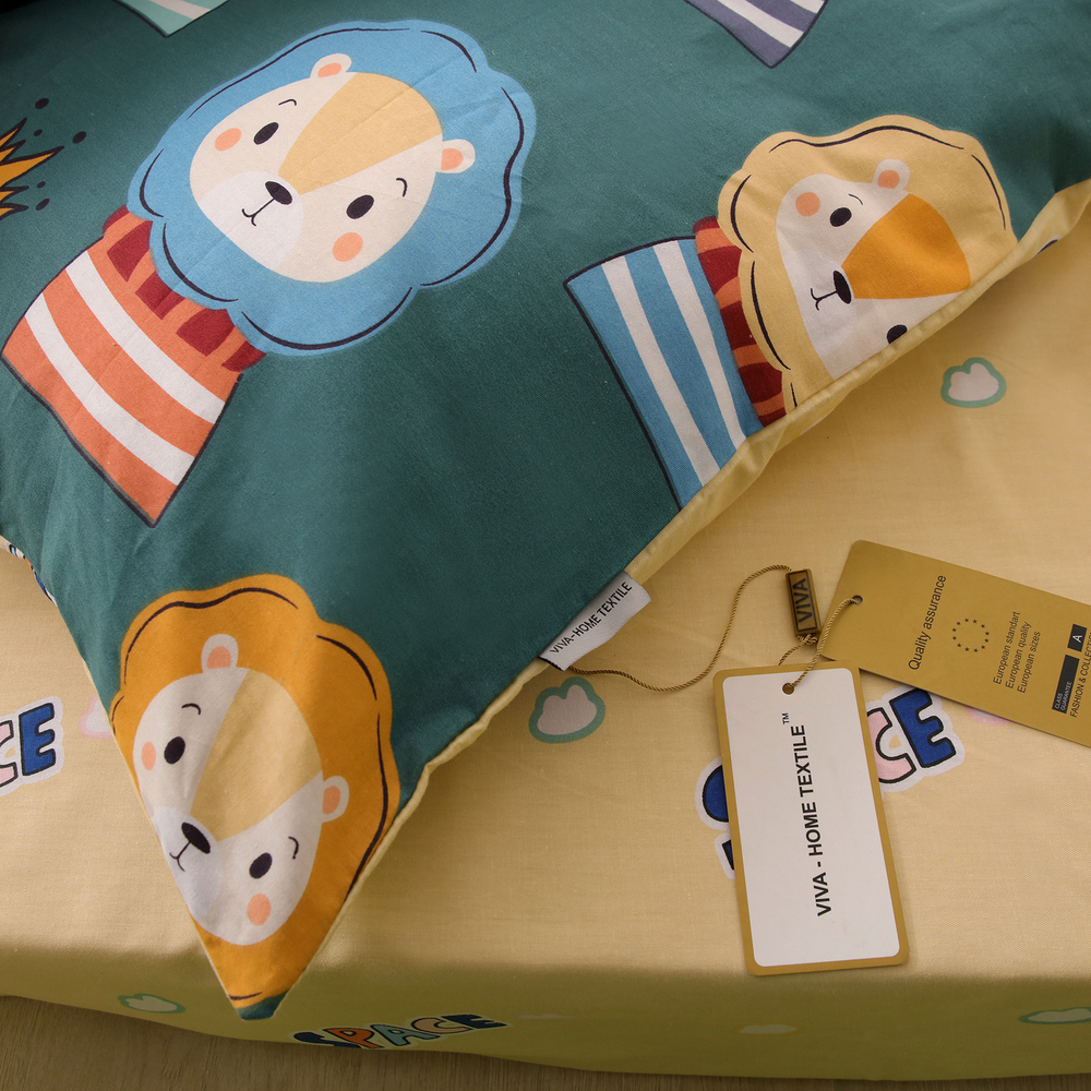 Комплект постельного белья на резинке Сатин Люкс KIDS 100% хлопок CDKR046