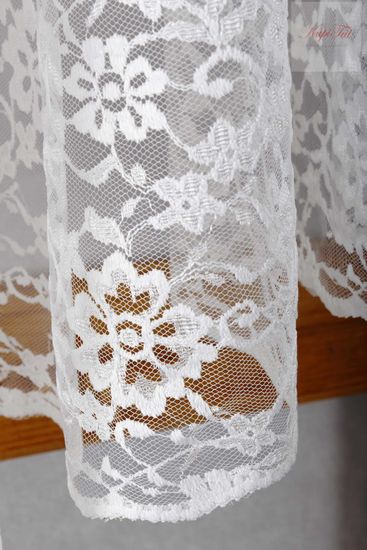 Тюль-Арка Люси, гипюр жаккардовый (белый)