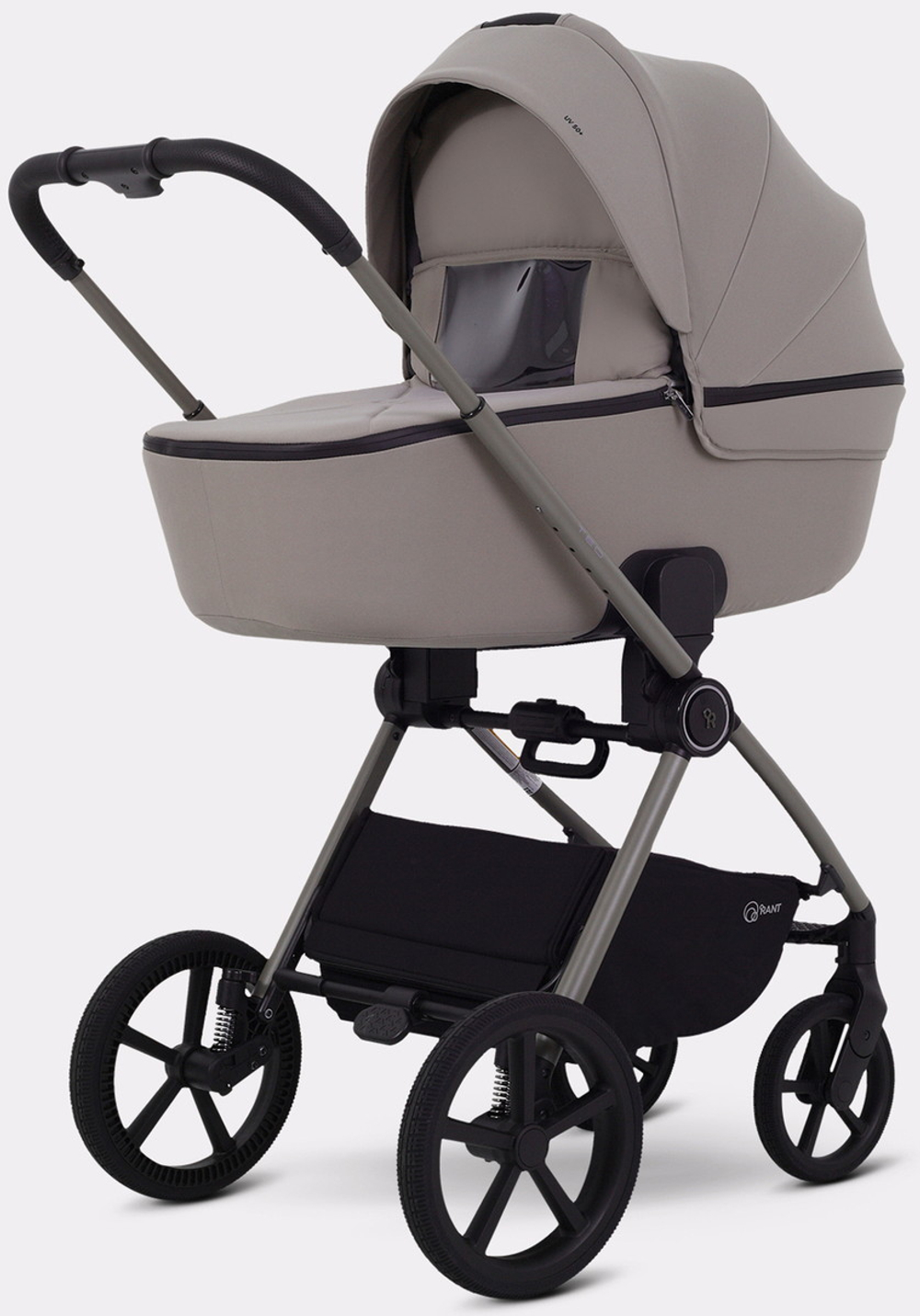 Детская коляска Rant Teo Soft 3 в 1 с автокреслом Cruise Grey Cloud