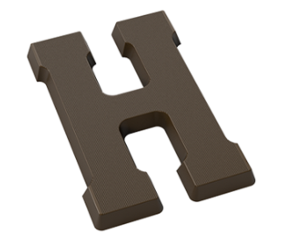 Форма для шоколадных фигур &quot;Буквы&quot; - H (275*135мм)