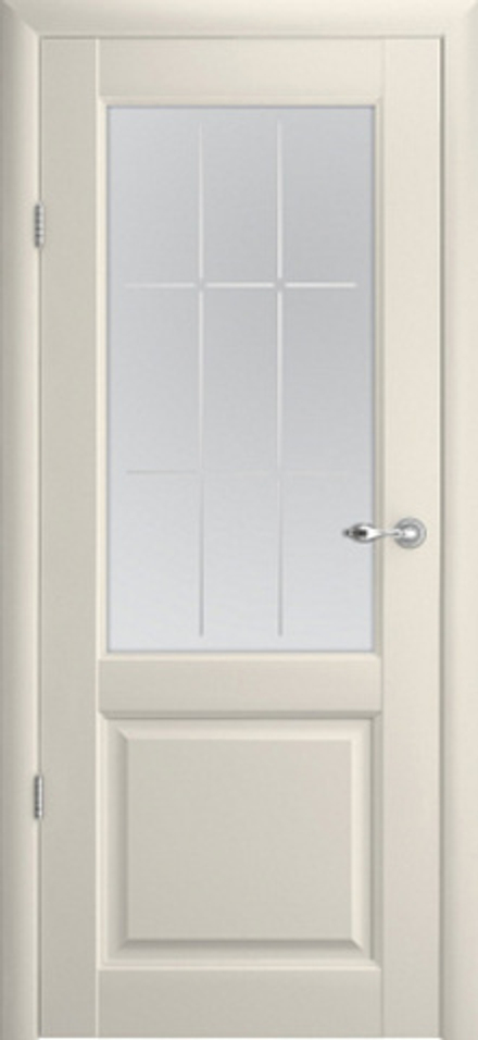 Межкомнатные двери Эрмитаж 4, Vinyl, Ваниль