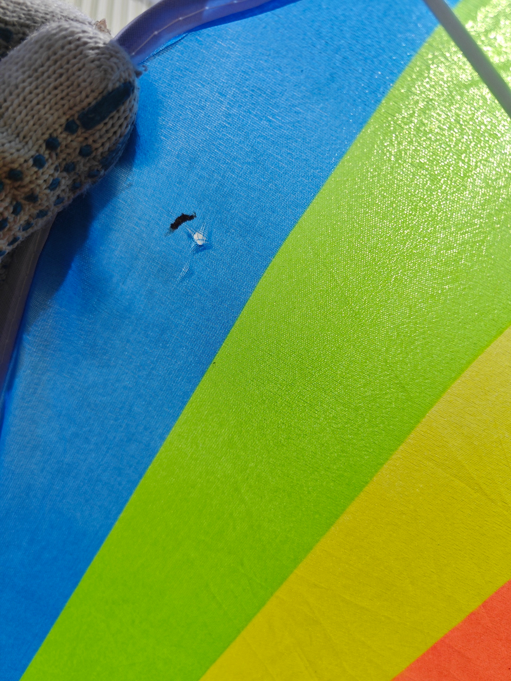 Зонт  1,6м разноцветный 2 части арт.WRU049 "Garden story" УЦЕНКА