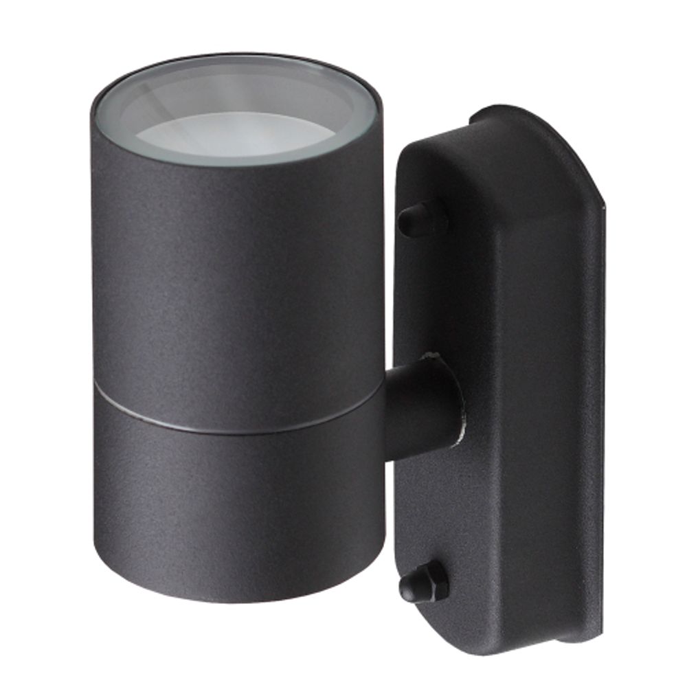 Светильник декоративный настенный ЭРА WL27 BK под лампу MR16 GU10 IP54 черный для интерьера и фасадов зданий | Настенная подсветка