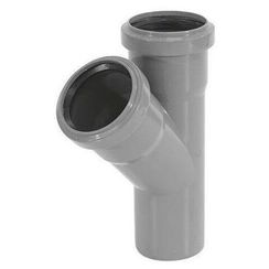 Тройник TEBO 50-50 45гр. для внут. канал., арт. 013020418 (75)