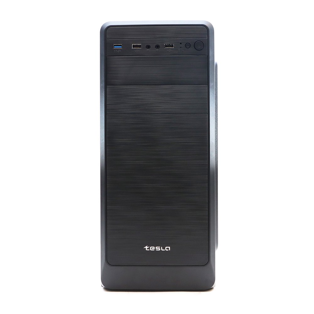 Корпус TESLA 3241U3BF, Без БП, ATX, чёрный, 1xFAN, 2xUSB2, 1xUSB3 (TSL-3241U3-BF)