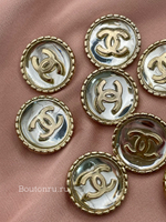Пуговицы Шан. золотистые зеркальные (скидка)