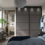 Шкаф-купе - PAX IKEA/ПАКС ИКЕА , 200x66x236 см, темно-серый