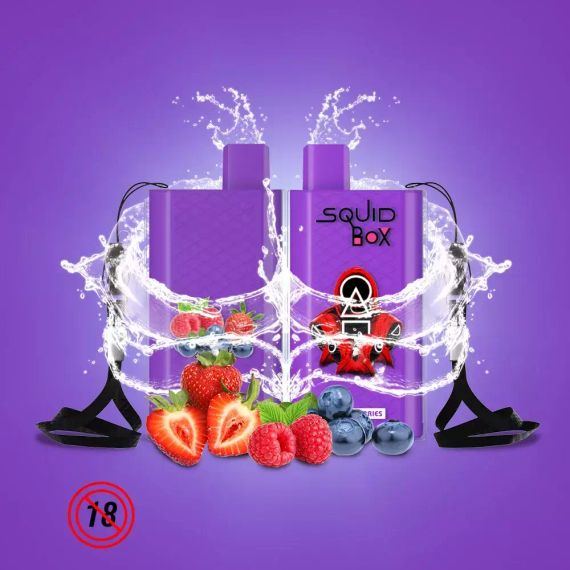 RandM  Squid Box 5200 - Mixed Berries (5% nic)