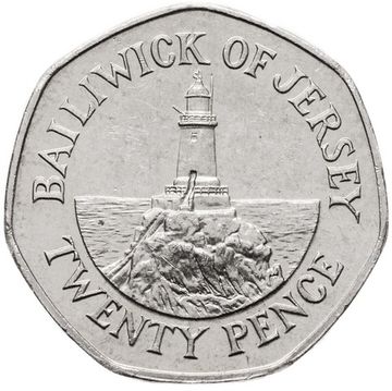 20 пенсов 1998-2016 Джерси