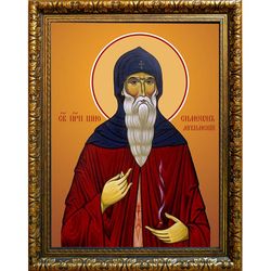 Шио (Симеон) Мгвимский преподобный. Икона на холсте.