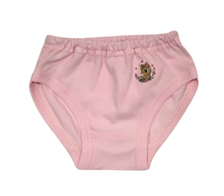 Трусики для девочки 114/38 (розовые с наклейкой)