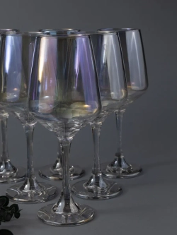 Набор бокалов для вина, 365 мл, 6 шт. перламутровые