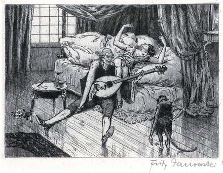 Fritz Janowski (1884-1948) - эротическое искусство немецкого художника