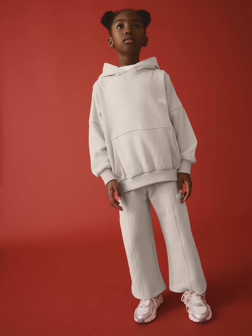 Толстовка с капушоном и джоггеры в комплекте для девочки Next AK5-417, Светло-серый