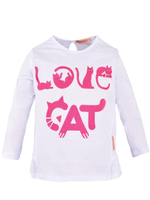 Лонгслив д/дев р.110 бел (Bonito) BK952K