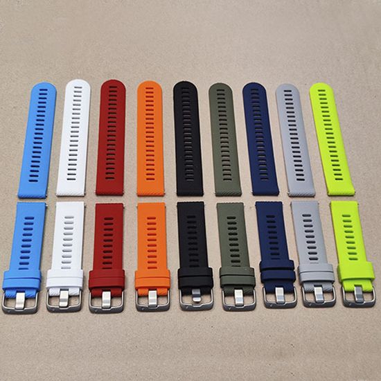 Ремешок Quick Release 22 мм силиконовый для Garmin Forerunner 255 / 265 / 745, Venu 2, Vivoactive 4 быстросъемный (Лайм)