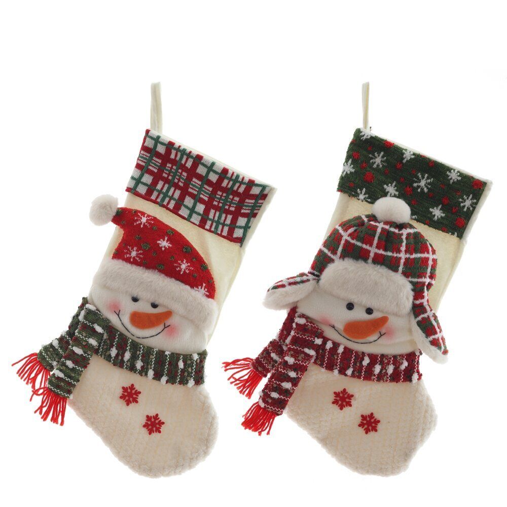 GAEM Носок для подарков "Снеговик", L25 W7 H49 см, 2в.