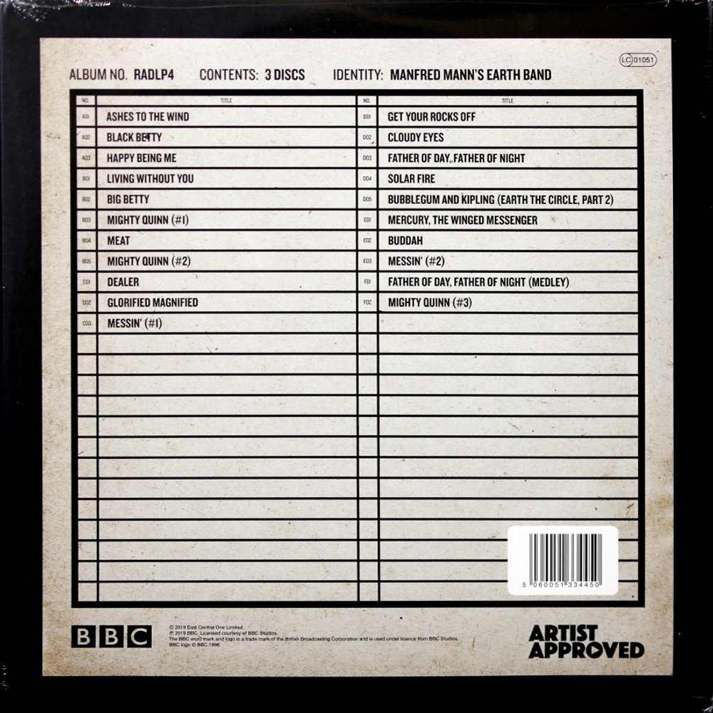 Manfred Mann's Earth Band / Radio Days Vol. 4 - Live At The BBC 70-73 (3LP)