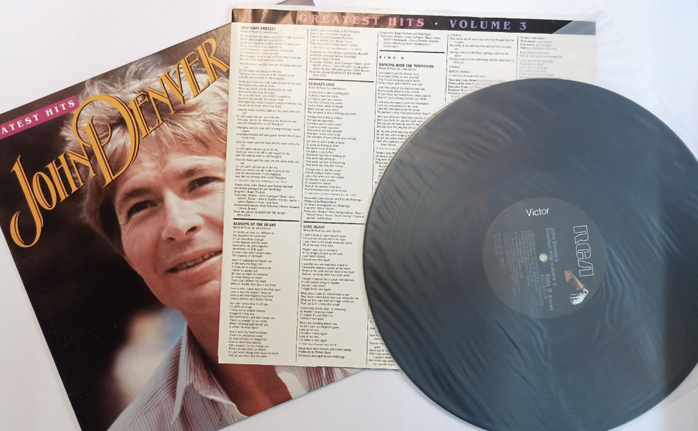 Винтажная виниловая пластинка John Denver Greatest Hits Volume 3 (USA 1984)