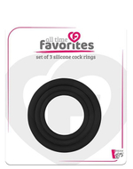 Набор из 3 эрекционных колец 3 Silicone Cockrings