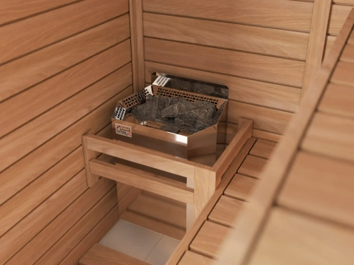 Электрическая печь SAWO NORDEX MINI COMBI NRMC-36NS-Z (3 кВт, с парогенератором,внутри оцинковка, снаружи нержавейка), выносной пульт (пульт и блок мощности докупаются отдельно)